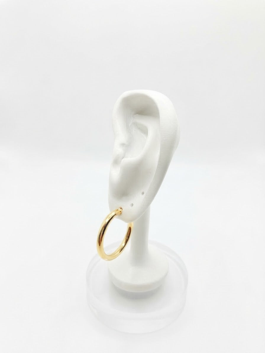 【 限定10本 】K18YG 約13.00ｇ クロッシングピアス（2cm）